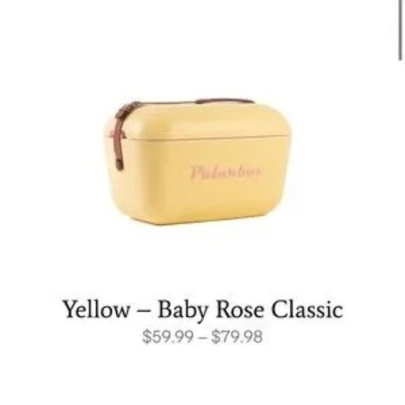 Vintage Retro Polarbox Cooler Yellow - Baby Rose Classic - Picture 1 of 12